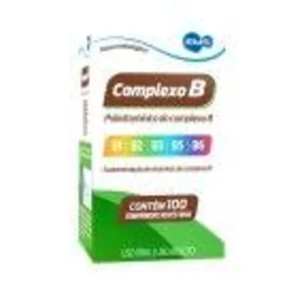 100 Comprimidos VITAMINA DO COMPLEXO B | R$18