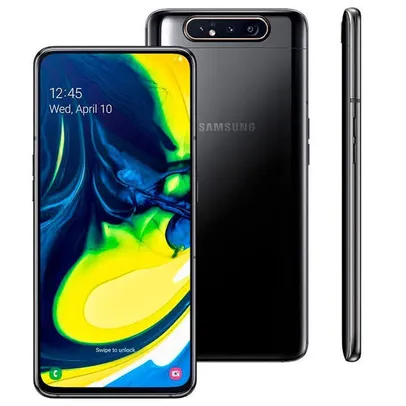 Smartphone Samsung Galaxy A80, 128GB, Tela 6.7 UHD 4k, Câm. 48MP