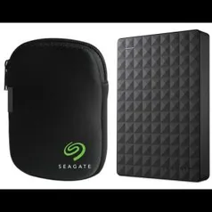 [R$203 AME] HD Externo Portátil Seagate Expansion 1TB + Case | R$226