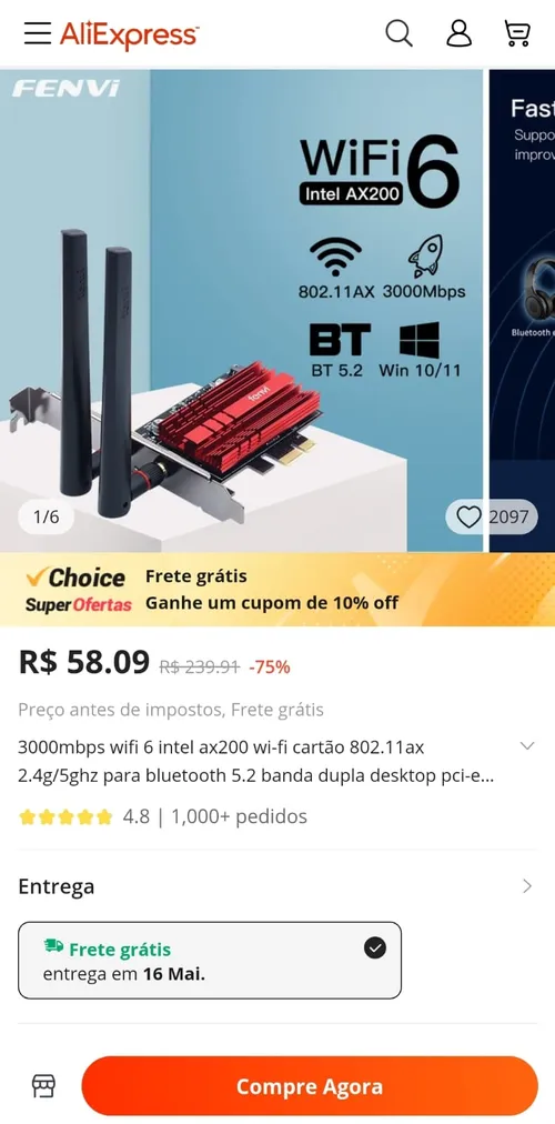 Imagem na descrição da promoção