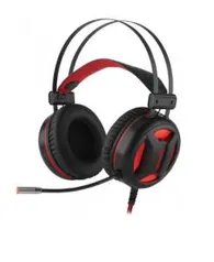 Headset Gamer Redragon Minos H210 Surround 7.1 USB Preto/Vermelho