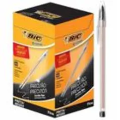 Caneta esferografica bic cristal fina (f plus) preto / 50un  / bic