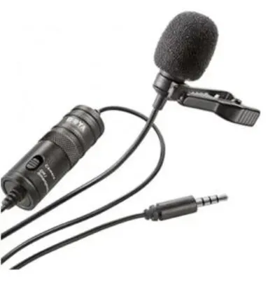 Microfone De Lapela Boya BY-M1 Preto | R$ 84