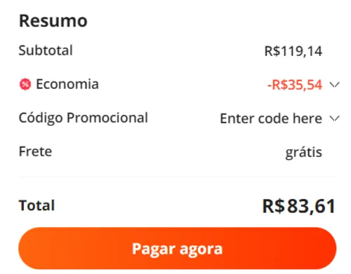 Imagem na descrição da promoção