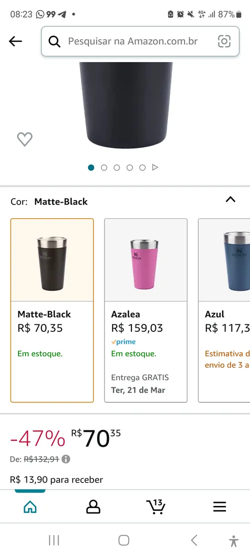 Imagem na descrição da promoção