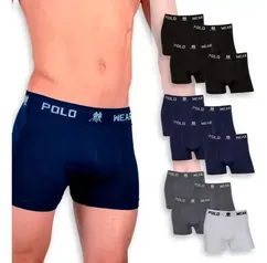 Kit 12 Cuecas Boxer Box Original Polowear Sem Custura Oferta