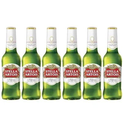 Cerveja Stella Artois Long Neck 330ml Pack - 6 unidades