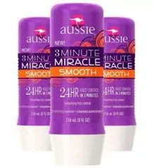 3 Cremes de Tratamento Aussie Smooth - R$36