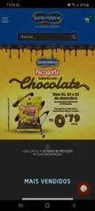 Paçoquita coberta com chocolate pacote de 90g com 5 unidades - R$079