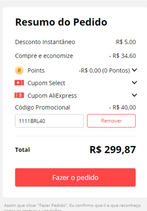 Imagem na descrição da promoção