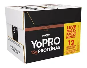 Yopro Bebida Láctea Chocolate 15g Protein 250ml- 12 Unidades