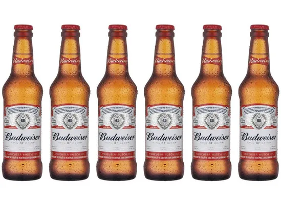 [APP] Cerveja Budweiser 6 unidades 330 ml | R$12