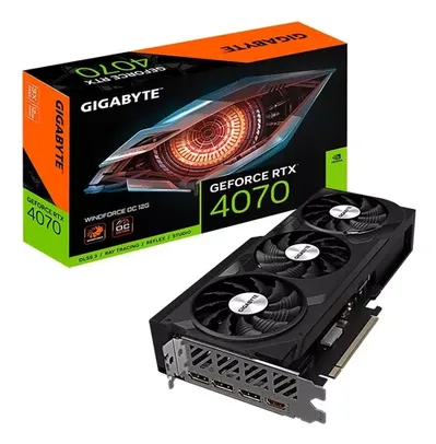 [Santander] Placa De Vídeo Rtx 4070 Windforce Oc 12g Gigabyte Nvidia Gef