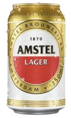 R$ 1,99 - Cerveja AMSTEL Lager Lata 350ml