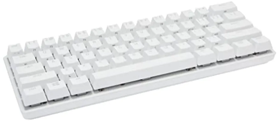 Teclado Mecânico Gamer Razer Huntsman Mini-Click Optical Purple Switch, Mercury Branco