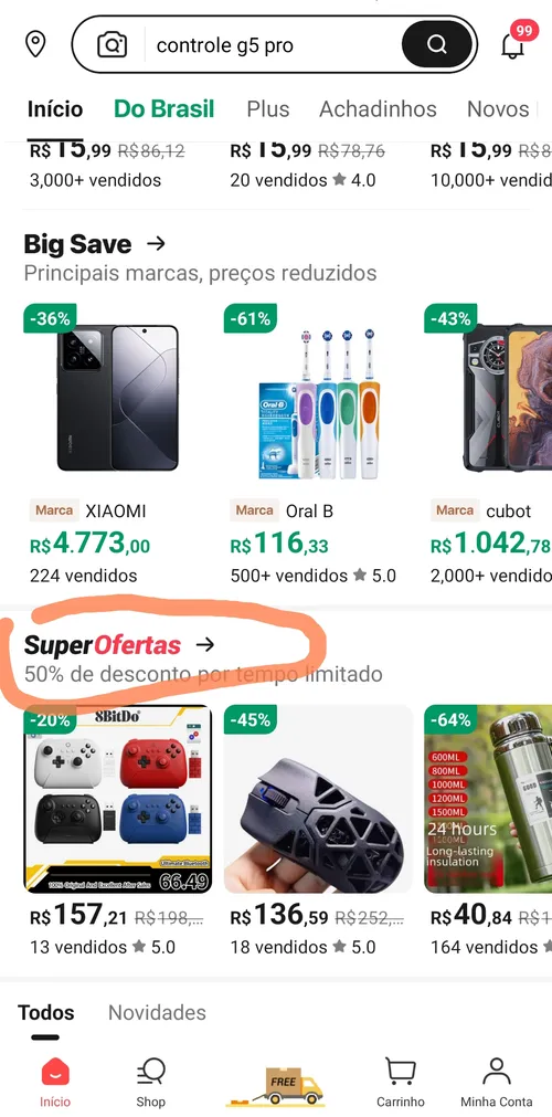 Imagem na descrição da promoção