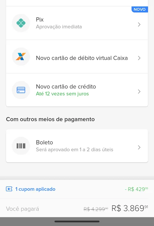 Imagem na descrição da promoção