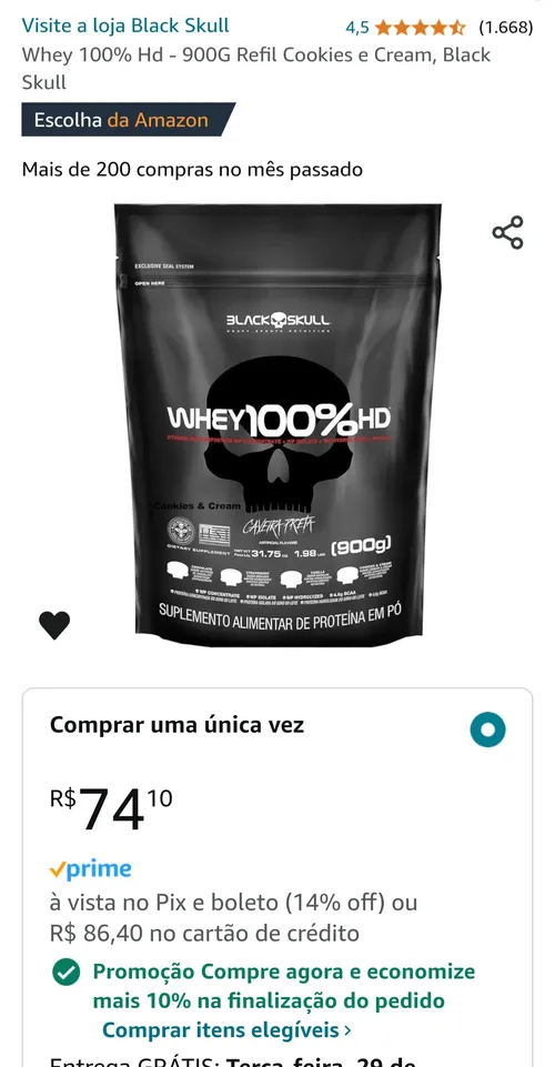 Imagem na descrição da promoção