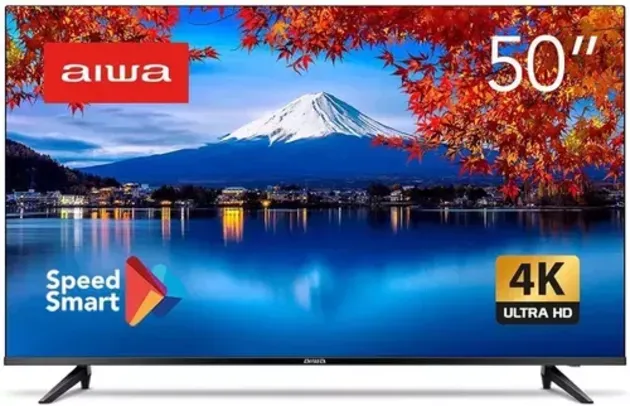 Smart Tv Aiwa 50 Polegadas Aws-Tv-50-Bl-01 4k Uhd Led Hdr10 Dolby Audio