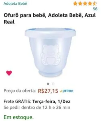 Ofurô para bebê, Adoleta Bebê, Azul Real - R$27