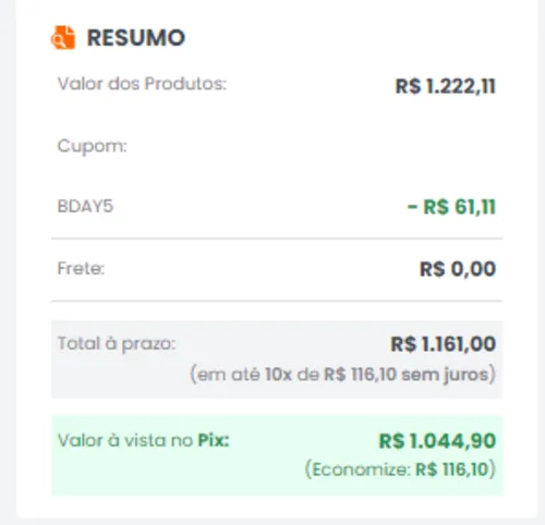 Imagen na descrição da promoção