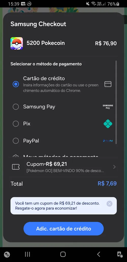 Imagem na descrição da promoção