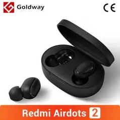 (1ª Compra) Xiaomi Redmi Air Dots 2 Sem Fio Bluetooth 5.0 Tws Fone de Ouvido Original Ligação Automática R$69