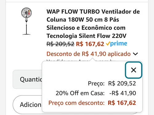 Imagem na descrição da promoção