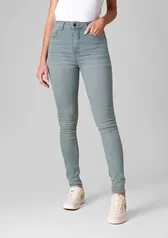 Calça Jeans Feminina Super Skinny Cintura Alta - Azul Claro