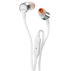 Fone de Ouvido JBL  In EAR T210 Prata