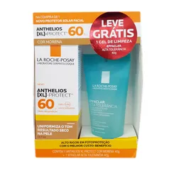 Kit Anthelios XL-Protect Cor Morena FPS 60 + Effaclar Alta Tolerância