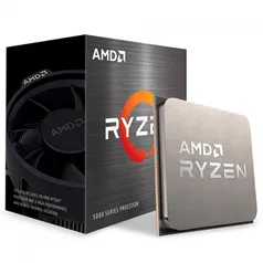 Processador AMD Ryzen 5 5600 3.5GHz (4.4GHz Max Turbo) AM4 Wraith Stealth S/Vídeo Integrado - 100-100000927BOX