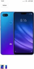 Xiaomi mi 8 Lite 128 GB de memória produto no Brasil