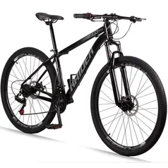 Bicicleta 29 Raider Z3X Pro 21V Freio a Disco e Suspensão Quadro Alumínio MTB