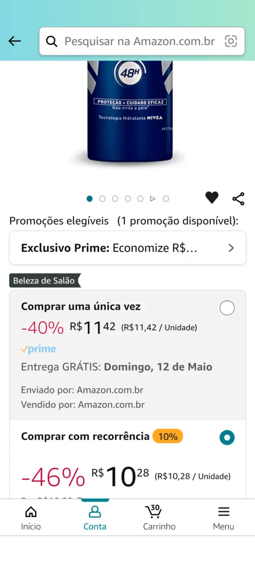 Imagem na descrição da promoção