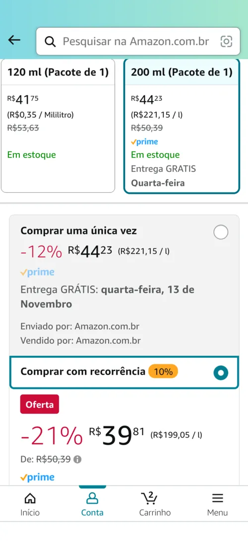 Imagem na descrição da promoção