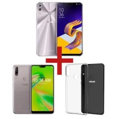 ZenFone 5Z 4GB/64GB Prata + ZenFone Max Shot 4GB/64GB Prata + Bumper para ZenFone Max Shot (1x no boleto) | R$2.249