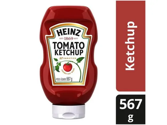 Saindo por R$ 7: [C.Ouro] Leve 3 Pague 2 | Ketchup Tradicional Heinz 567g | R$7,07 | Pelando