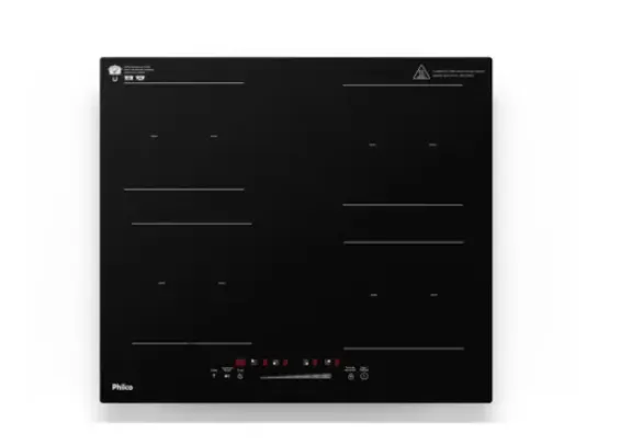 Cooktop de Indução Philco 4 Queimadores PCTQ1 Função Turbo