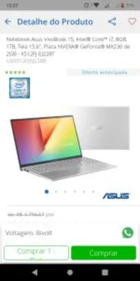 Notebook Asus Vivobook 15