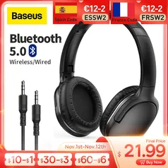 Headphone Bluetooth Baseus D02 Pro 40mm