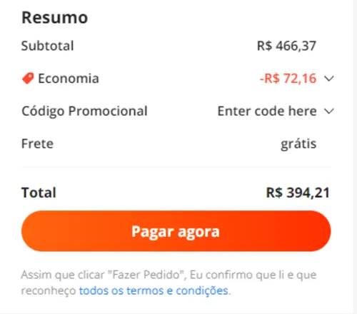 Imagem na descrição da promoção