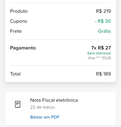 Imagem na descrição da promoção