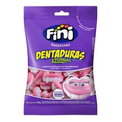 7 Bala De Gelatina Dentadura Citrica 90g Fini