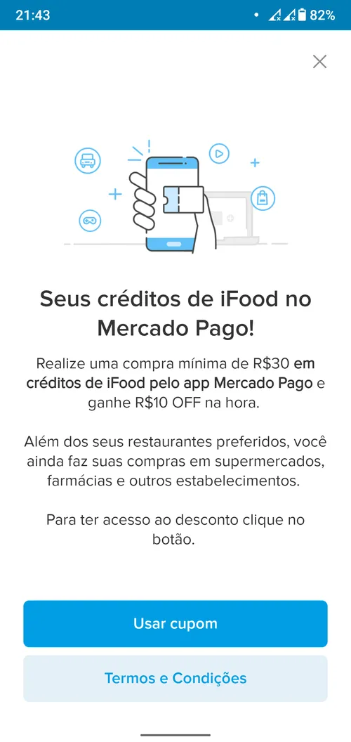 Imagem na descrição da promoção