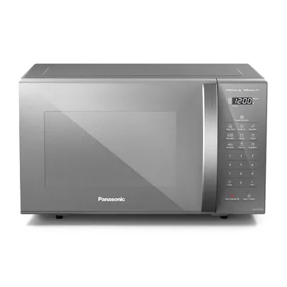 Microondas Panasonic Dupla Refeição 27l Prata - St55lmru 220v Panasonic