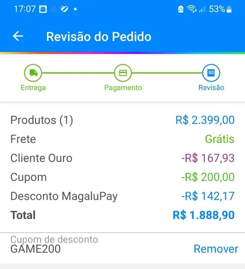 Imagem na descrição da promoção