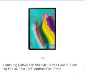 [Clube da Lu] Samsung Galaxy Tab S5e 64GB Octa-Core 10,5” | R$1.531