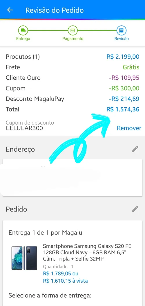 Imagem na descrição da promoção