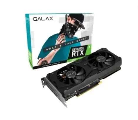 Placa de Vídeo RTX 3060 1-Click OC Galax NVIDIA GeForce, 12GB GDDR6, LHR, DLSS, Ray Tracing - 36NOL7MD1VOC